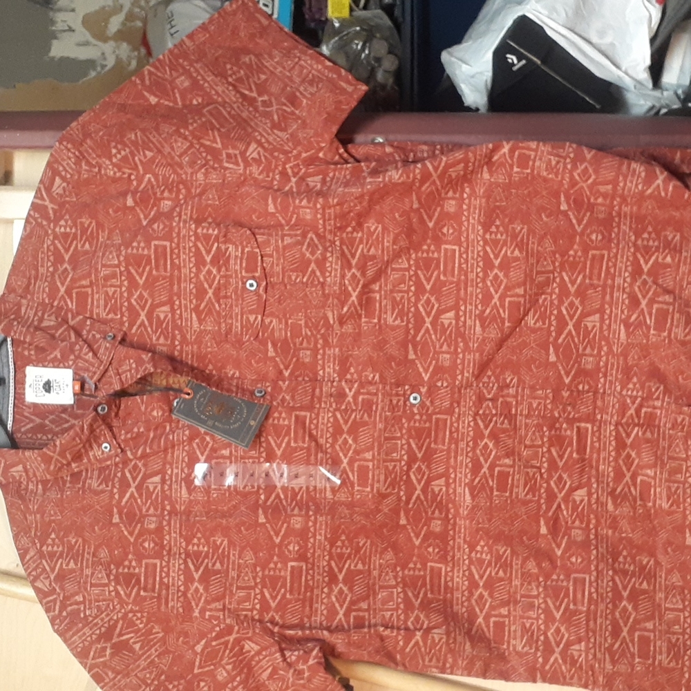 Copper oak button up shirt. Size XL